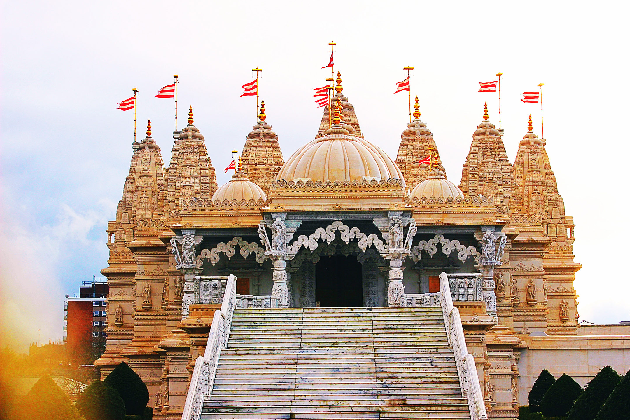 Why we seat at mandir after prayer